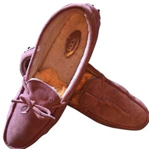 TOD’s Rubber Moccasin with Lamb Fur